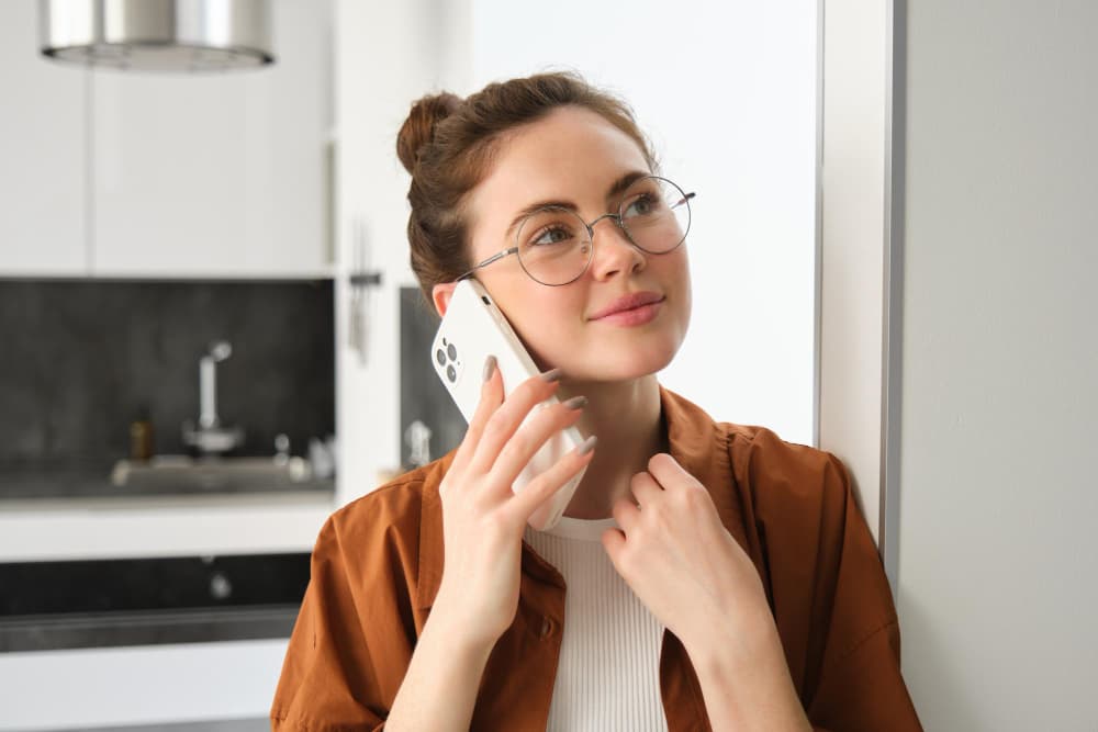 Girl on phone